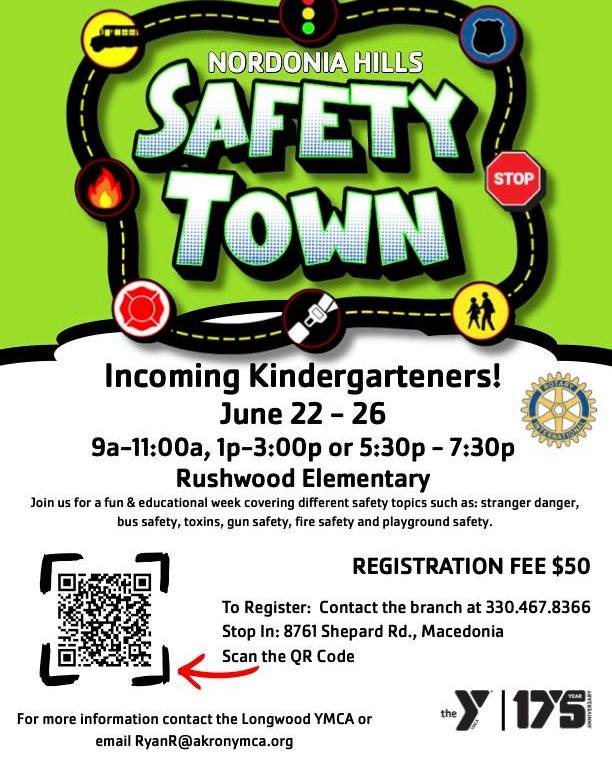 Nordonia Hills Safety Town Registration Opens for Incoming Kindergarteners