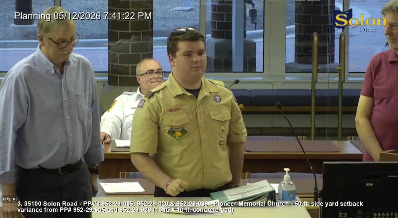 Solon Planning Commission Approves Garage, Church Eagle Scout Project and Metroparks Variances