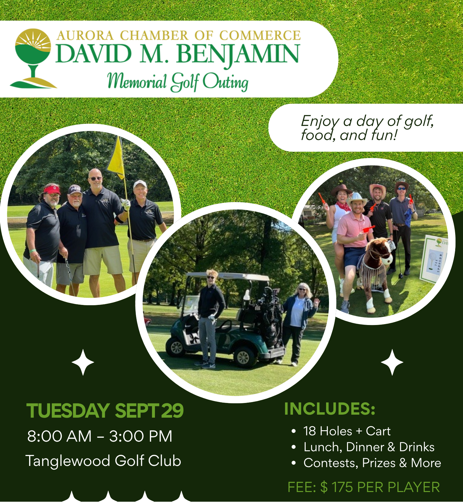 Tanglewood Golf Club to Host David M. Benjamin Memorial Golf Outing