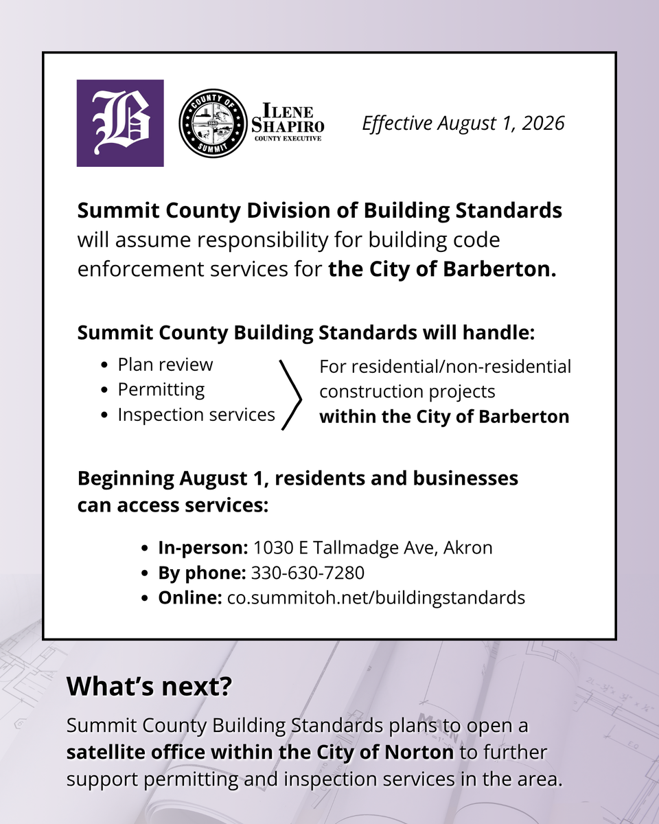 Summit County to provide building code enforcement in Barberton