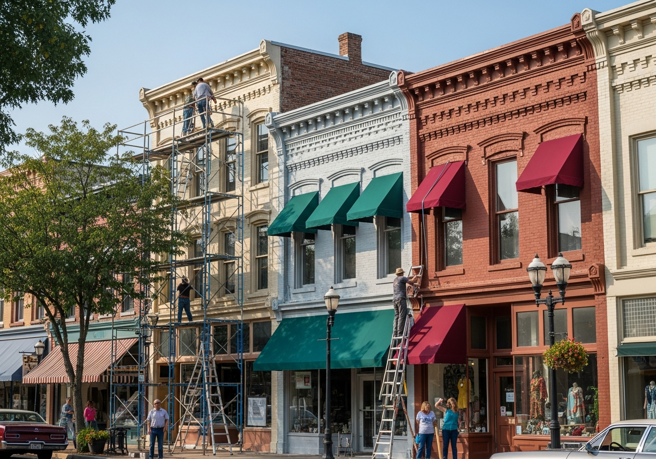 Main Avenue Facade Program: 6 Projects Ready to Bid, Sidewalk Construction Imminent