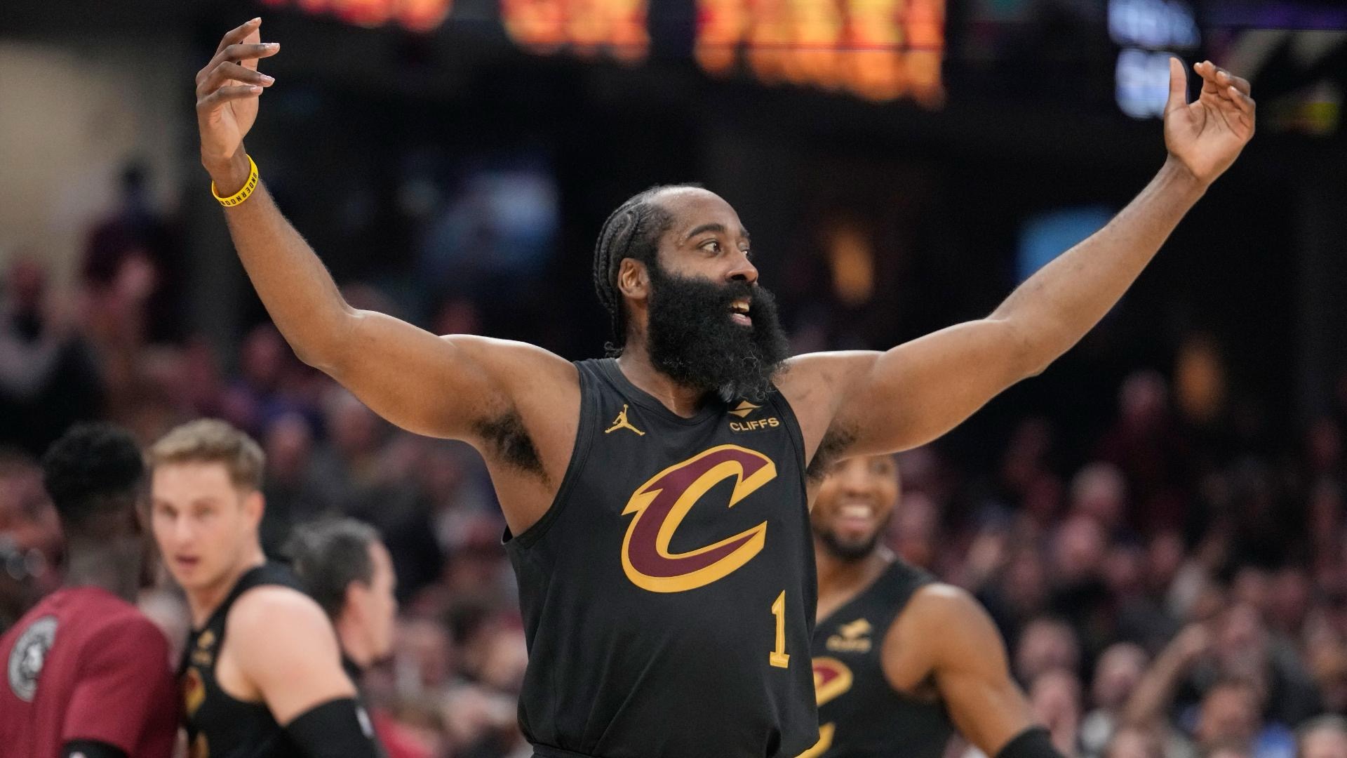 WATCH: James Harden Incredible Alley Oop To Jarrett Allen