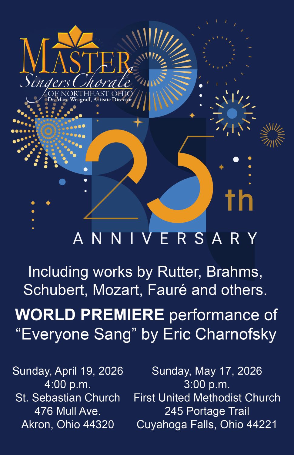 Concert Preview: 25th Anniversary Performance, World Premiere, and Classic Masterworks