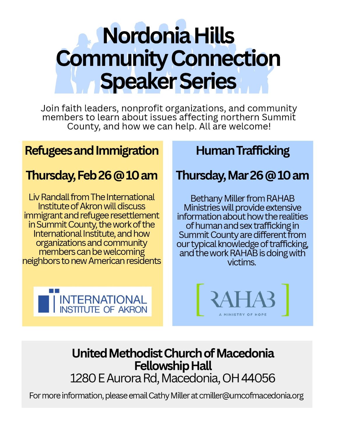 Community Meeting To Discuss Human Trafficking Realities, RAHAB Ministries, and Local Support