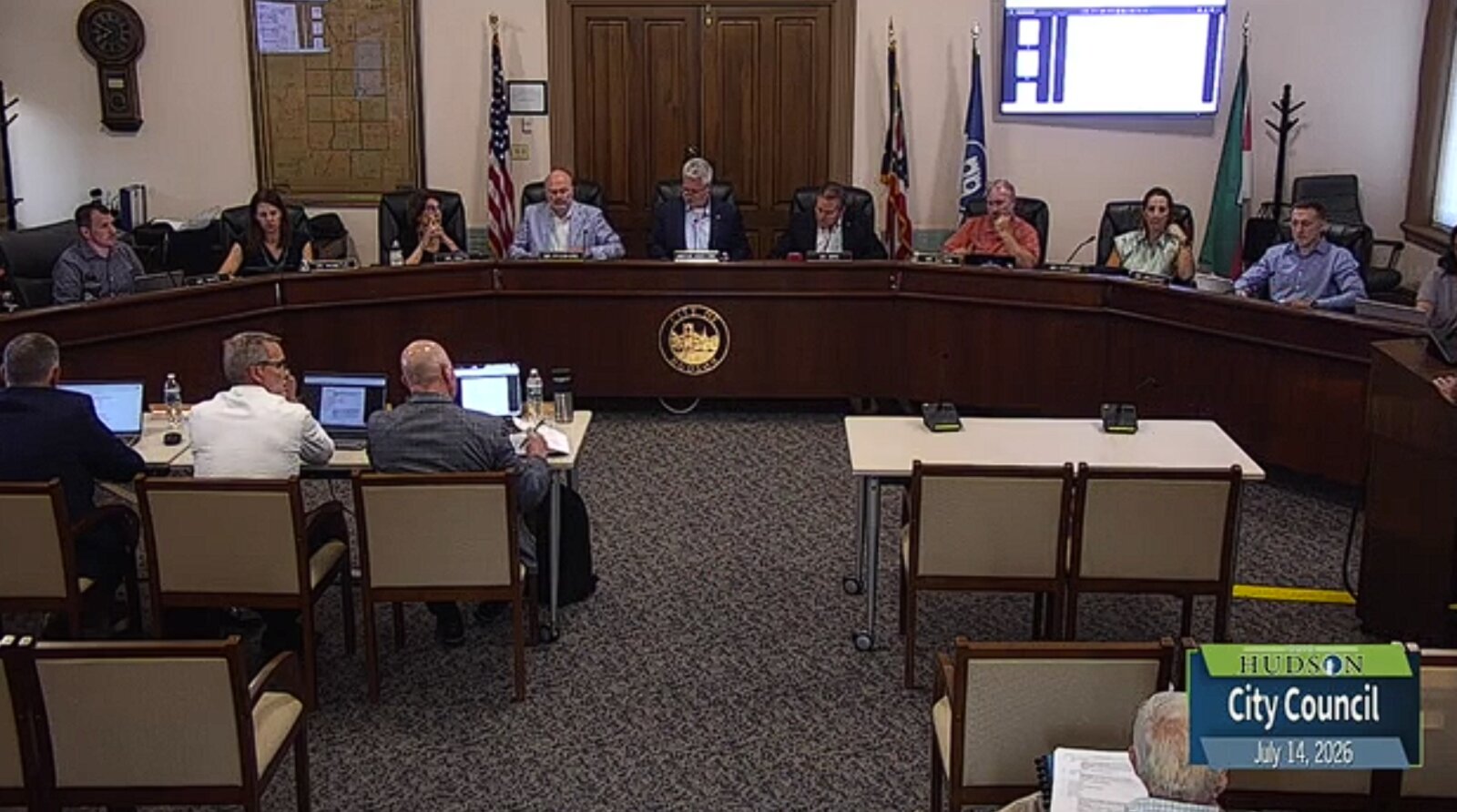 Hudson Council Honors Retiring Parks Leader, Pauses Data Center Applications