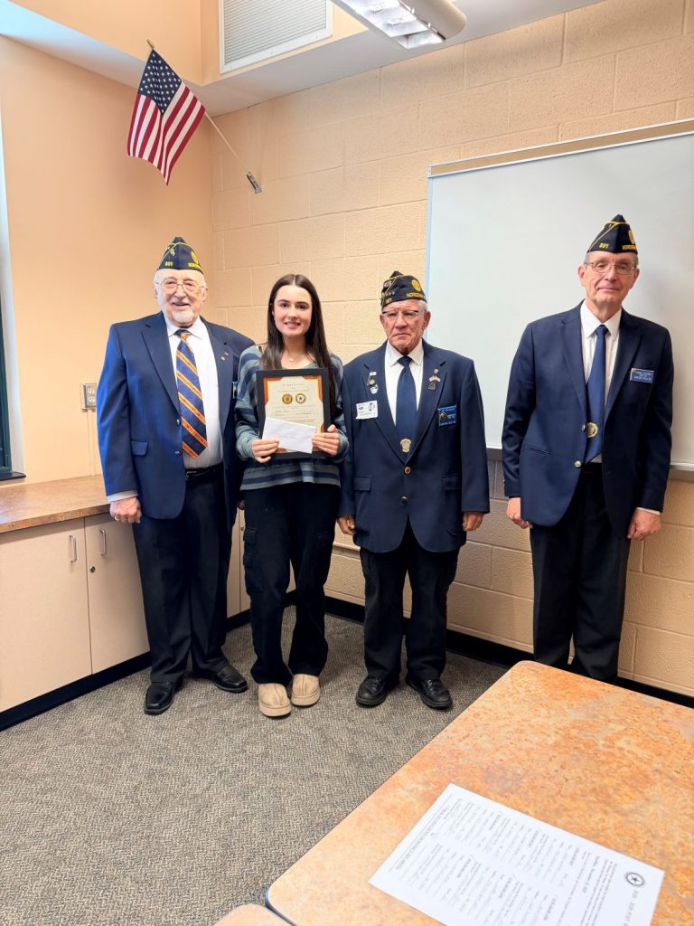 American Legion Honors Nordonia High Students for Excellence in Americanism and Government